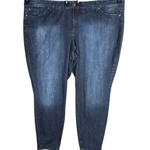 Torrid Denim Jeans 30 Plus Classic Skinny Vintage Stretch Dark Wash Mid Rise
